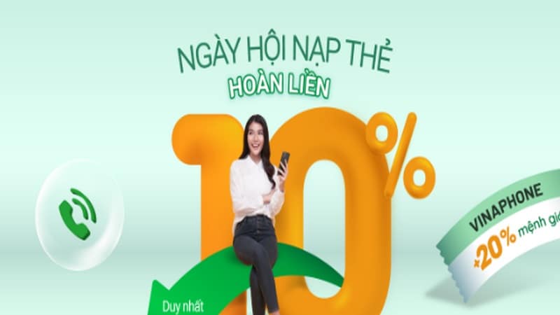 i9Bet sẽ hoàn 10% giá trị tiền nạp từ ngày thứ hai đến chủ nhật hàng tuần